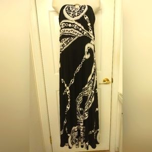 WHBM long, strapless, casual dress